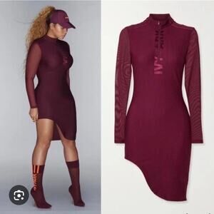 ivy park burgundy dress Cordelia Dress in Burgundy 1X main image 0